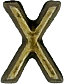 Imagem 1 produto Letra X